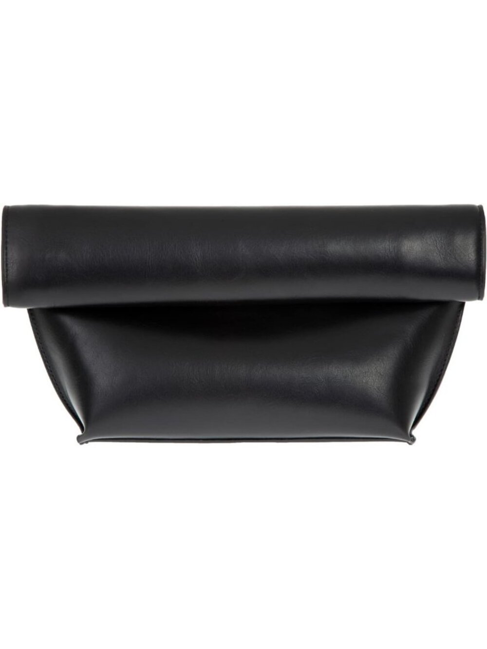 Chic Faux Leather Oversized Foldover Clutch - Stylish Evening Bag & Purse
